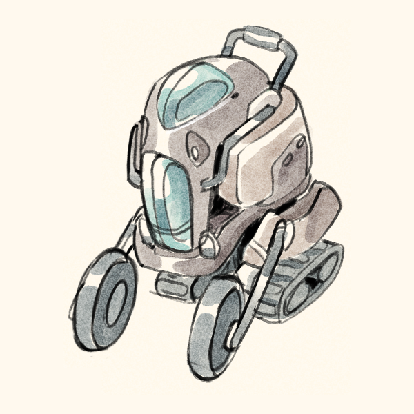 blackspire17's tweet photo. More sci-fi vehicles! What should this be for? planet exploration?  #scifi #2d https://t.co/GMU7h9xdHk