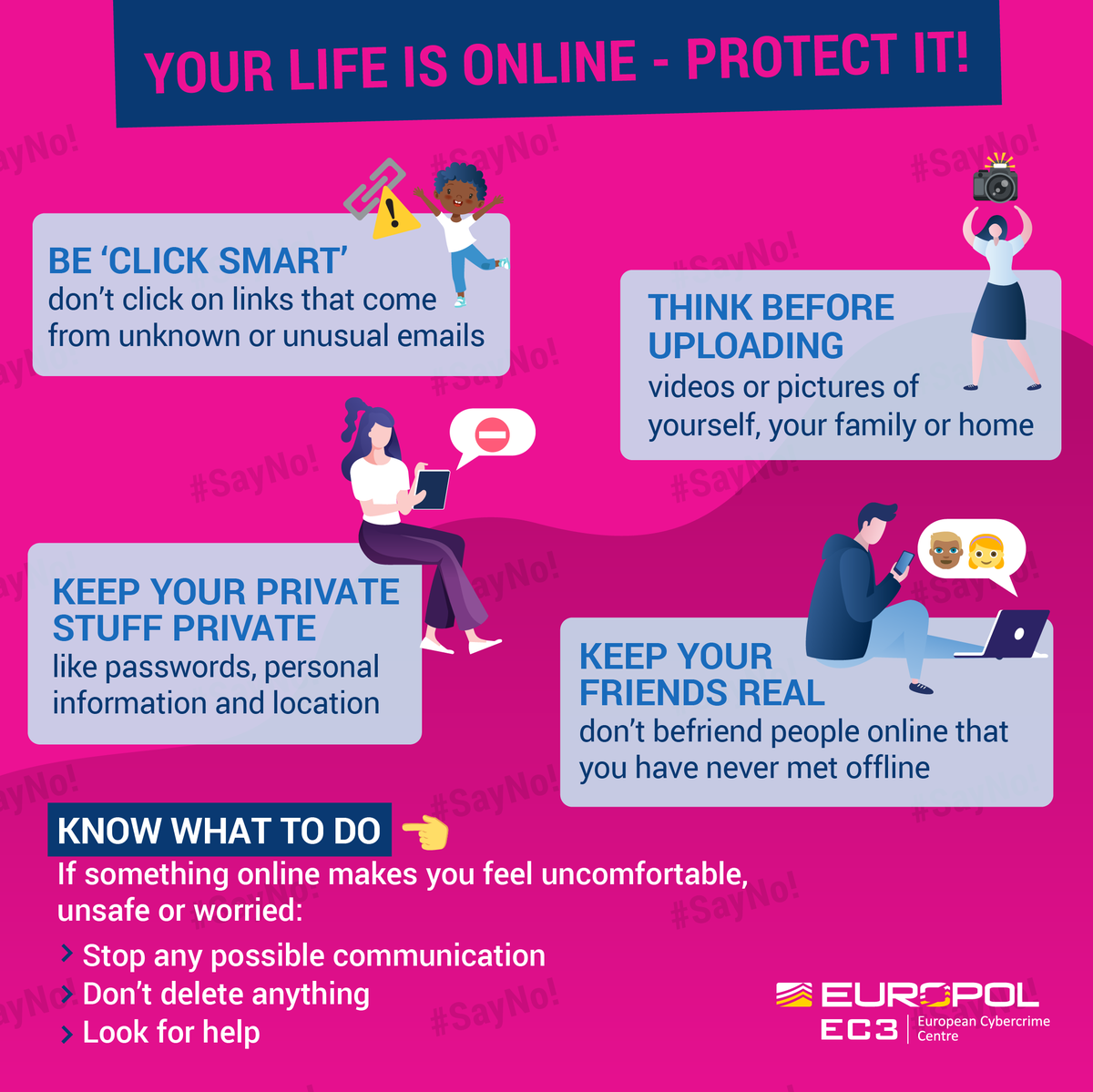 Your life is online and it’s worth protecting. If something makes you feel uncomfortable, unsafe or worried:Stop all communicationDon’t delete anythingLook for help from a parent, friend, teacher or someone you trust #CoronaCrimes