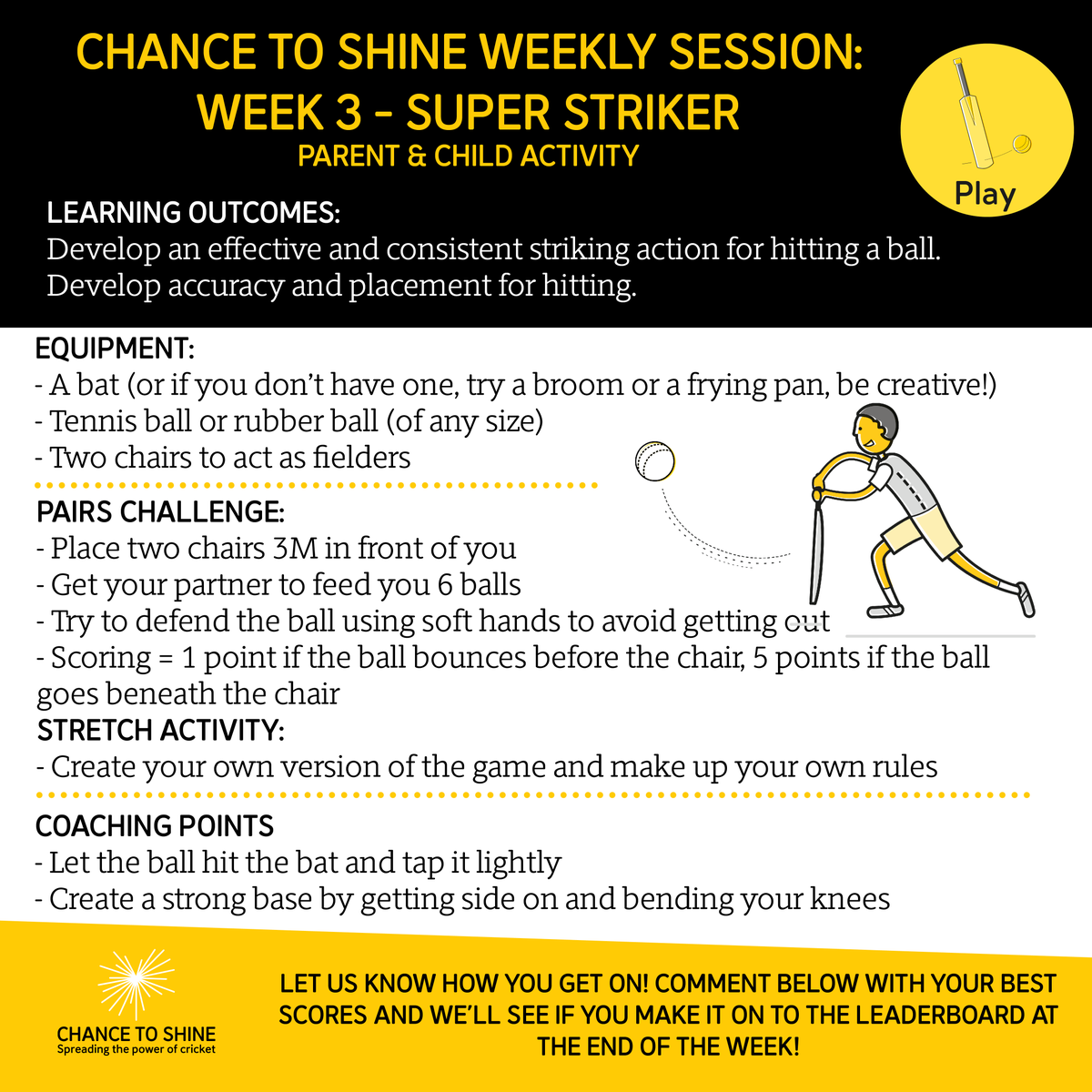 Here are the guides for the #SuperStriker session.

Check out Keys to Success 🔑 to improve your skills