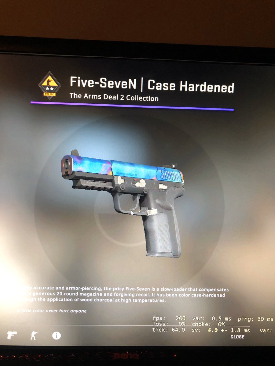 Friend of mine opened this blue gem 5-7 the other day. FV 0.28 pattern 690. Any idea what this thing goes for right now? Trying to help him sell  @ohnePixel  @Fatmetalcs  @zipelCS  @erycskins ps sry for potato quality I can get actual screenshots later if desired