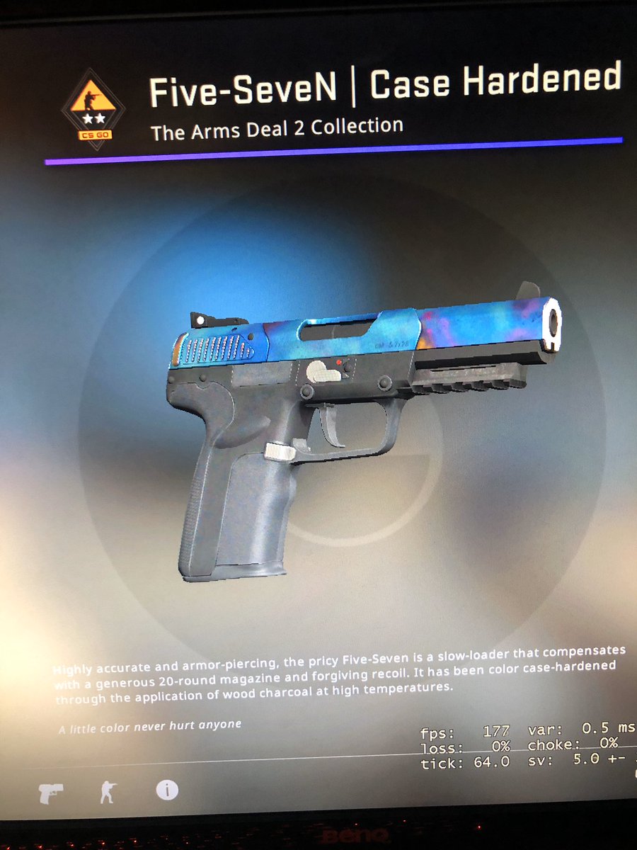 Friend of mine opened this blue gem 5-7 the other day. FV 0.28 pattern 690. Any idea what this thing goes for right now? Trying to help him sell  @ohnePixel  @Fatmetalcs  @zipelCS  @erycskins ps sry for potato quality I can get actual screenshots later if desired