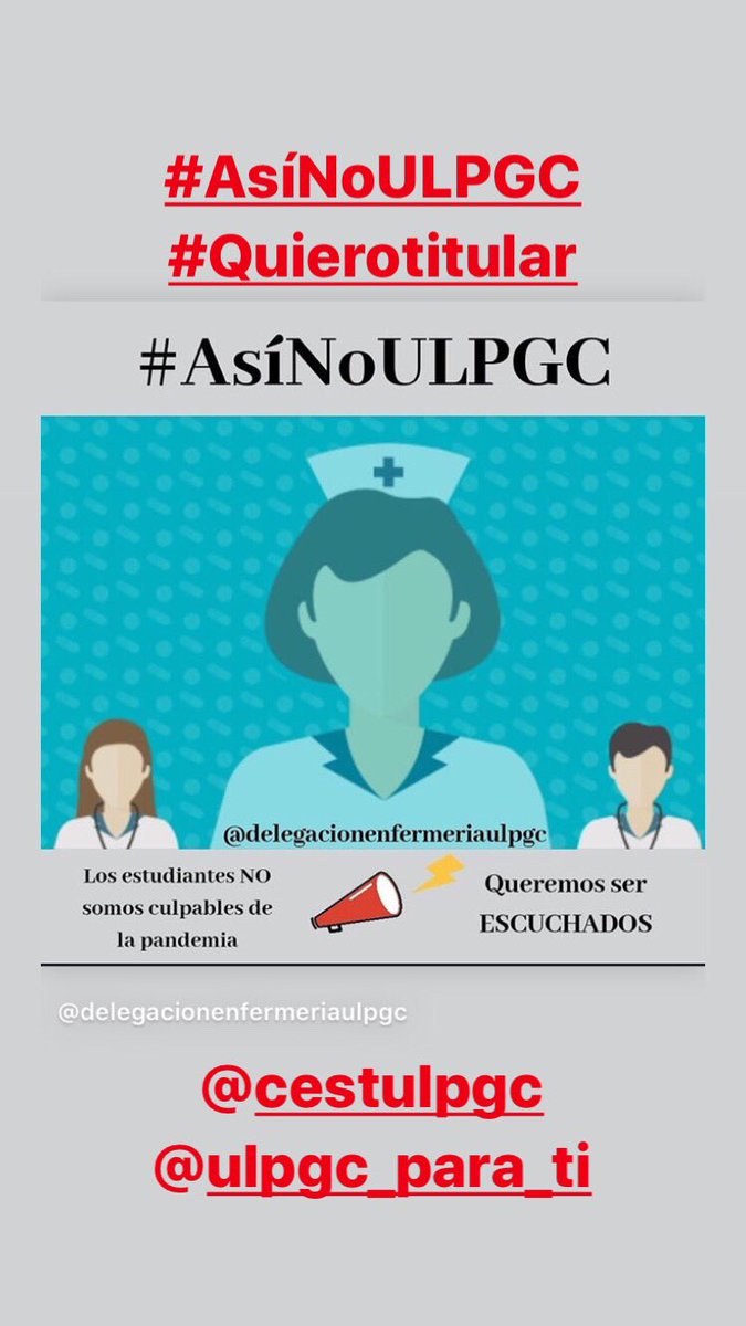 AlbaAltruso3's tweet photo. #AsiNoULPGC @ULPGC @laprovincia_es @canarias7 @RectorULPGC @CestULPGC https://t.co/JvgxS6kFFi