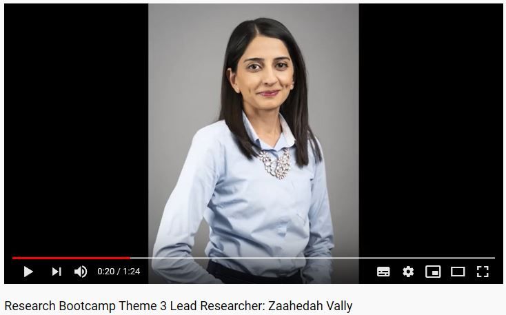 JETEdServices's tweet photo. Lead Researcher for thematic area 3 of the JET Research Bootcamp, Zaahedah Vally speaks about the role of culture in alleviating the spread of Covid-19.
#OpenupYourThinking #OpenupLockdown #ResearchBootcamp
Listen here: https://t.co/5Kigojm4HG https://t.co/2h7zzYyv4G