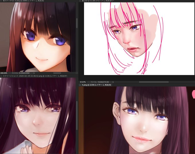 作画崩壊のtwitterイラスト検索結果