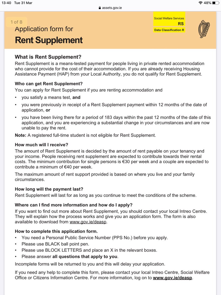 Eoin O Broin Twitterissa Don T Forget If You Need A Welfare Ie Covid19 Pandemic Unemployment Payment Form Or A Rent Supplement Form Posted Out To You Just Send Me A Dm Or Drop