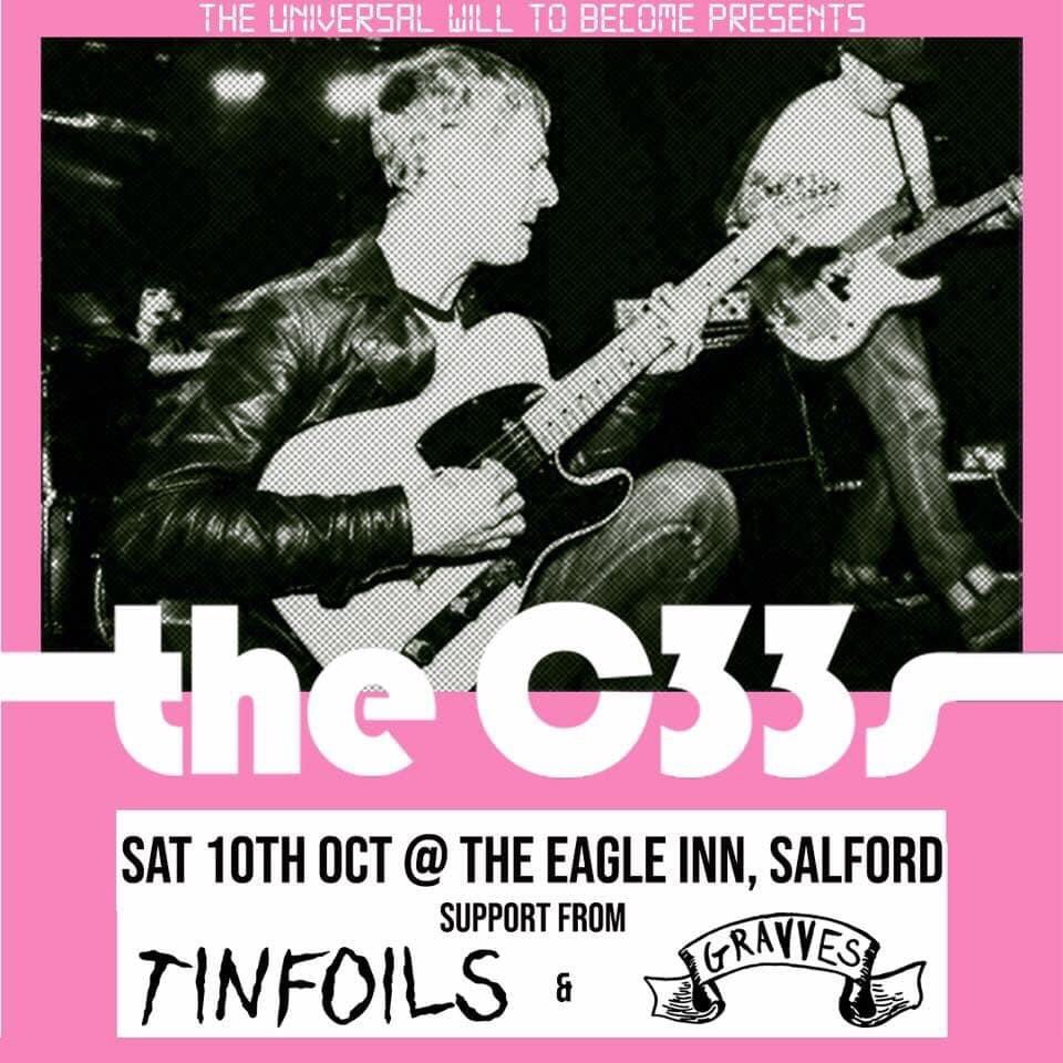FELLOW QUARANTINES

Our gig with <a href="/TheC33s/">The C33s</a> &amp; <a href="/tinfoilsband/">TINFOILS</a> in Salford has been rescheduled to October 10th.

THERE ARE ONLY TWO TICKETS LEFT: ticketweb.uk/event/the-c33s…

Hope you’re all keeping safe &amp; well. We look forward to getting back out to you when this is over ✌️