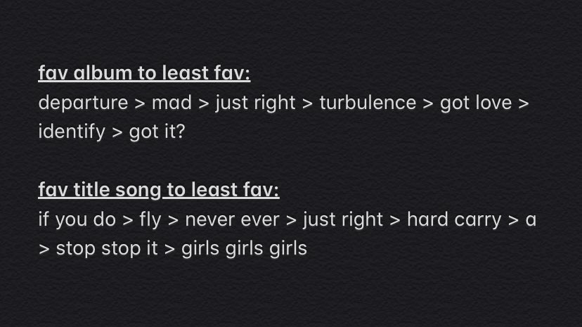ahgase oomfs here’s my opinion on got7’s discography up to departure 