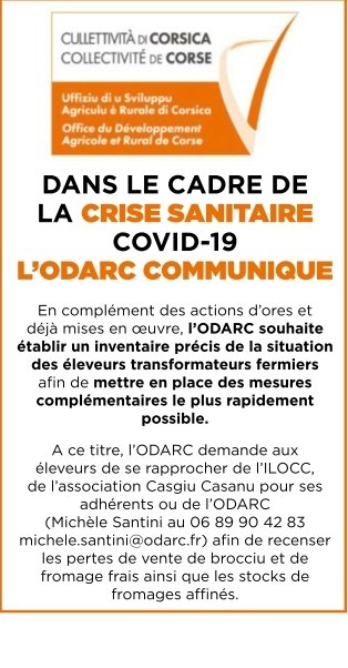 cracorsica20's tweet photo. 🚨aux éleveurs ovins/caprins transformateurs fermiers! Merci de vous rapprocher de l'#ilocc et/ou de #casgiucasanu et/ou de l'@ODARCorsica https://t.co/hNuI9E0WXM