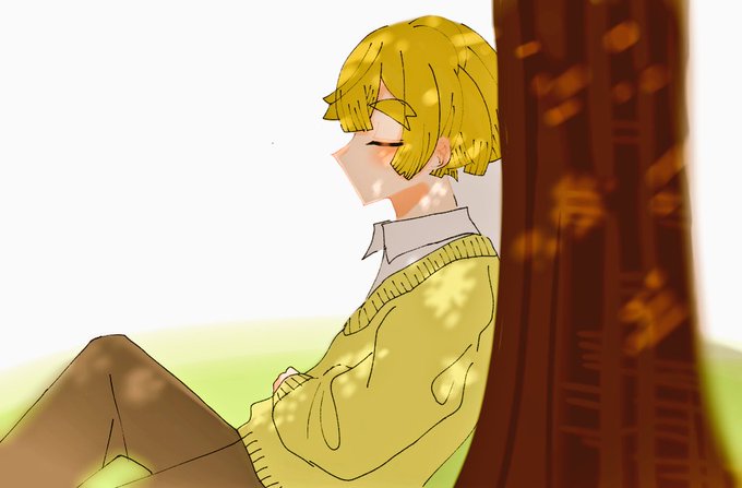 三浦は少し低浮上さんがTwitterに投稿した我妻善逸(鬼滅の刃)のイラスト。