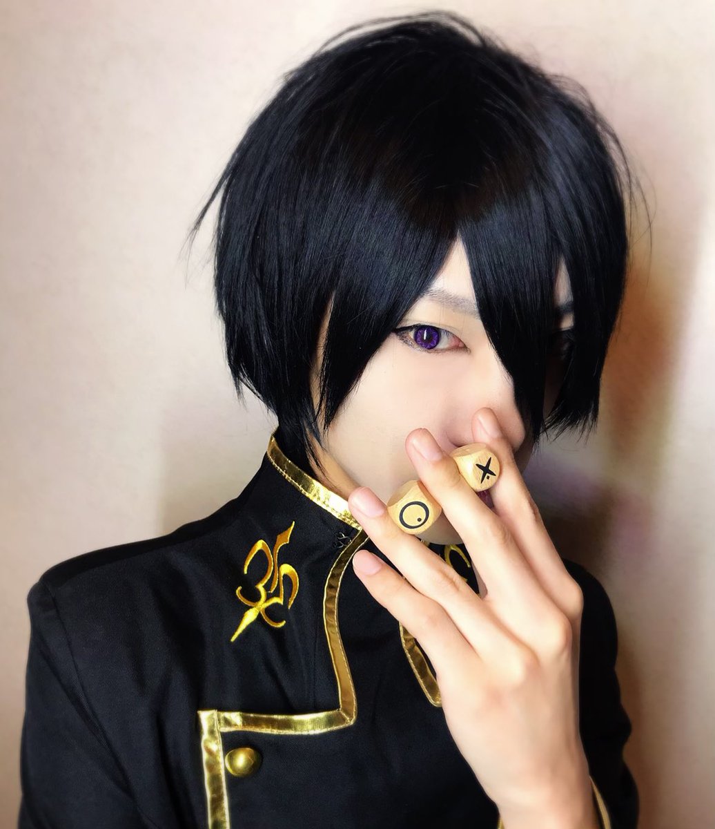 たつまる ごきんじょるの 宅コス カラコン加工 コードギアス ルルーシュ 3枚目 W コスプレ 宅コス