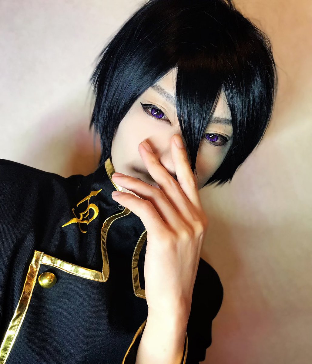 たつまる ごきんじょるの 宅コス カラコン加工 コードギアス ルルーシュ 3枚目 W コスプレ 宅コス