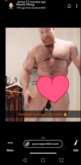 Watch vikingmusclebear's leaked NSFW photo on TwXstars