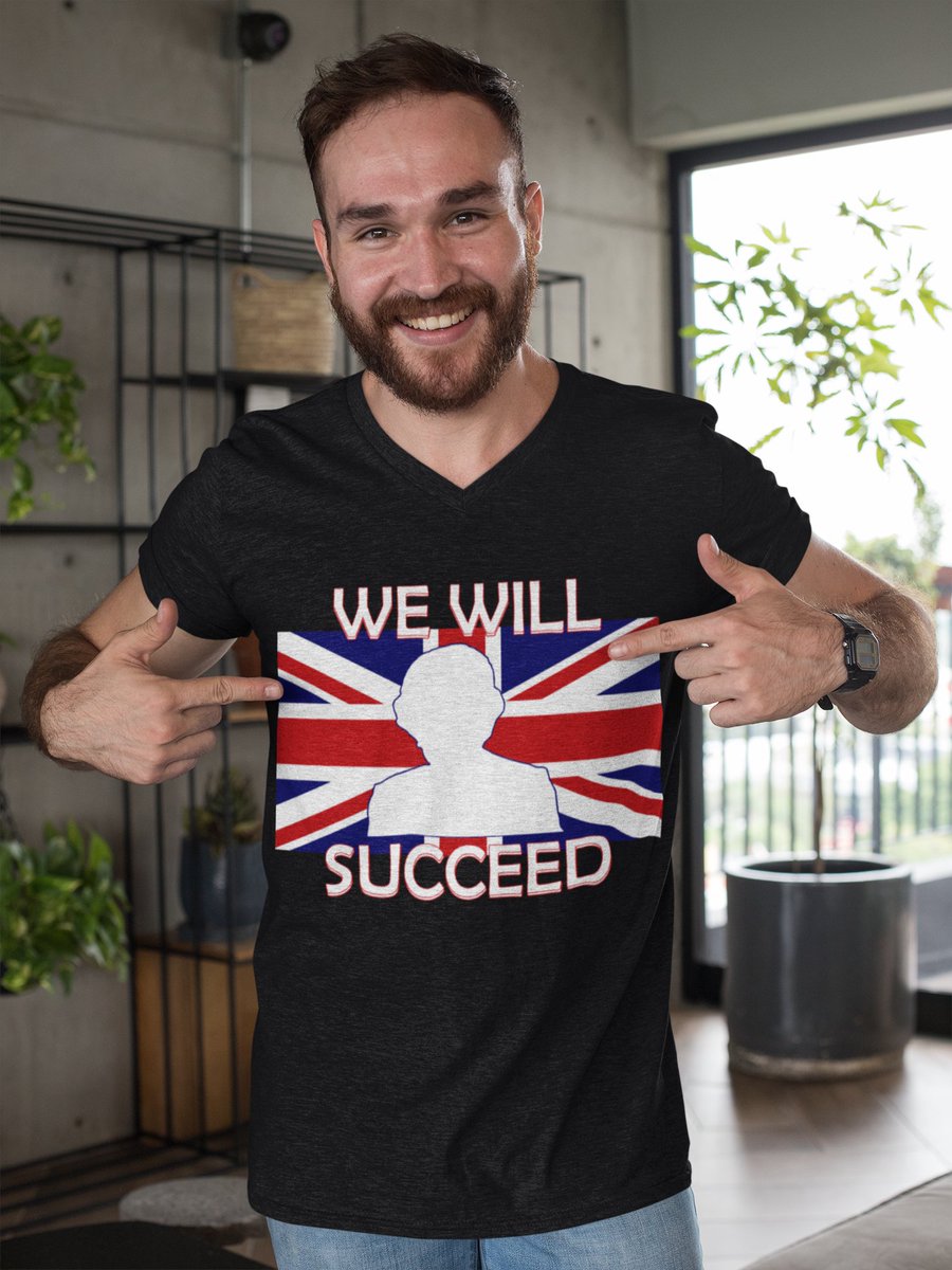 BrianMoonsmile's tweet photo. The speech by her Royal Majesty was truly needed during this difficult time. Today's design marks three very important words in her closing statement...#WeWillSucceed. Wear and share the sentiment via the following link: 
https://t.co/7iuozrjp8p
#ukcoronavirus #GreatBritain https://t.co/JVE58SiVeC