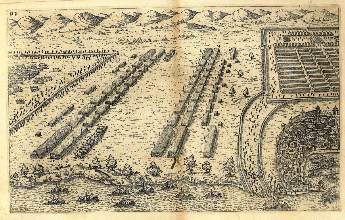 Scipio's plan was to blockade Caesar's forces into the peninsula of Thapsus, much as had been the case when Caesar had been blockaded in Thessaly prior to Pharsalus.Image: Battle of Thapsus, depicted in an engraving after Andrea Palladio (Wikimedia)