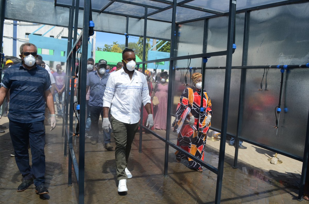 FerryKenya's tweet image. Launching of an automated facility &amp;amp; thermal sensors donated by  Hassan Ali Joho Foundation and Suleiman Shahbal Foundation for disinfecting ferry users in order to  combat the spread of #COVID19 pandemic #komeshaCorona #Ferrykenya