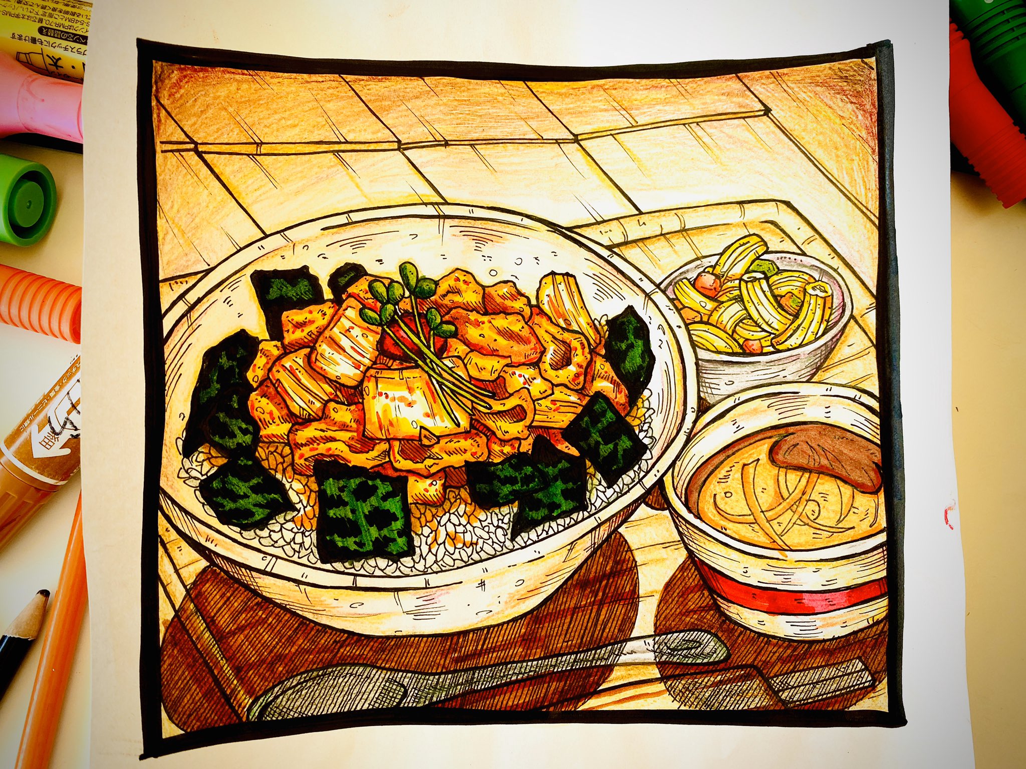 טוויטר 飯山太陽 近未来的ノスタルジア בטוויטר 豚キムチ丼 イラスト 春の創作クラスタフォロー祭 絵描きさんと繋がりたい 絵描きさんと仲良くなりたい 色鉛筆 T Co L2esgvhewu