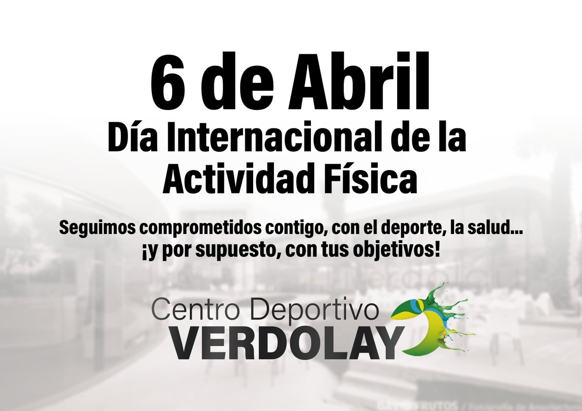 CDVerdolay's tweet photo. ¡Seguimos comprometidos contigo y tus objetivos!
#cdverdolay #entrenamiento #Actividad_fisica #diadeldeporte https://t.co/XamQnJsU76