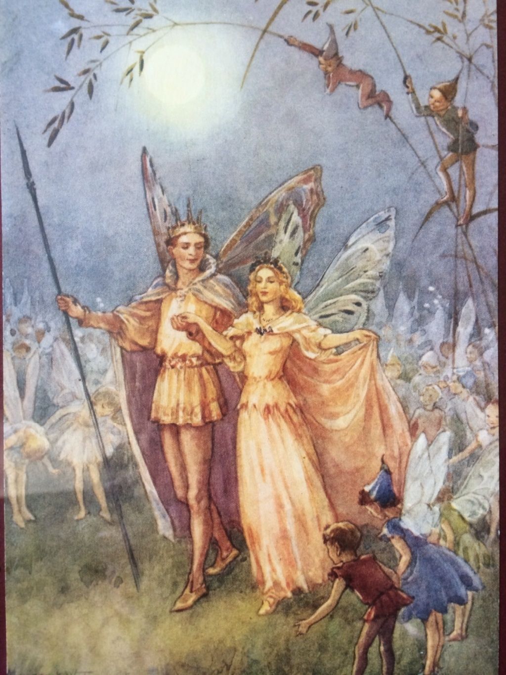 King Oberon and Queen Titania depiction