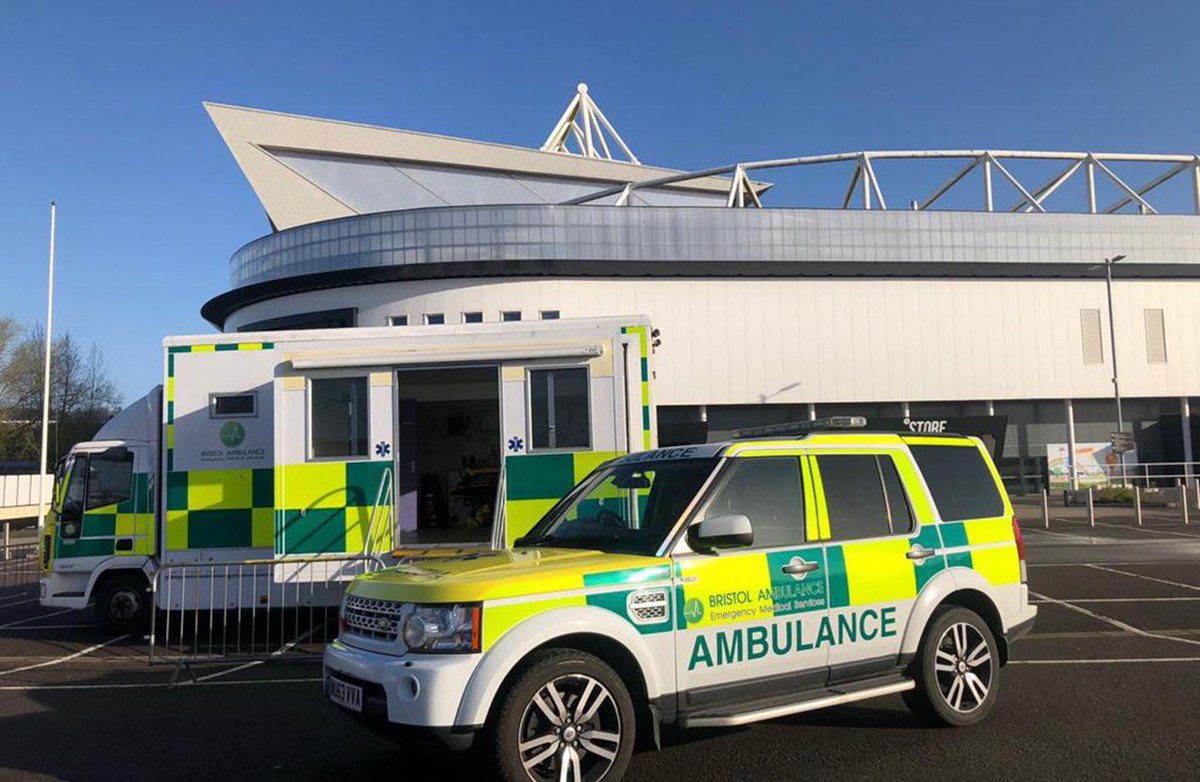 Ashton Gate Stadium (@ashtongatestad) on Twitter photo A mobile Bristol Ambulance crew has based itself at <a href="/ashtongatestad/">Ashton Gate Stadium</a> where NHS staff are now able to take a COVID-19 swab test 💙
Read more 👉 bit.ly/3e1mpbg A mobile Bristol Ambulance crew has based itself at <a href="/ashtongatestad/">Ashton Gate Stadium</a> where NHS staff are now able to take a COVID-19 swab test 💙
Read more 👉 bit.ly/3e1mpbg