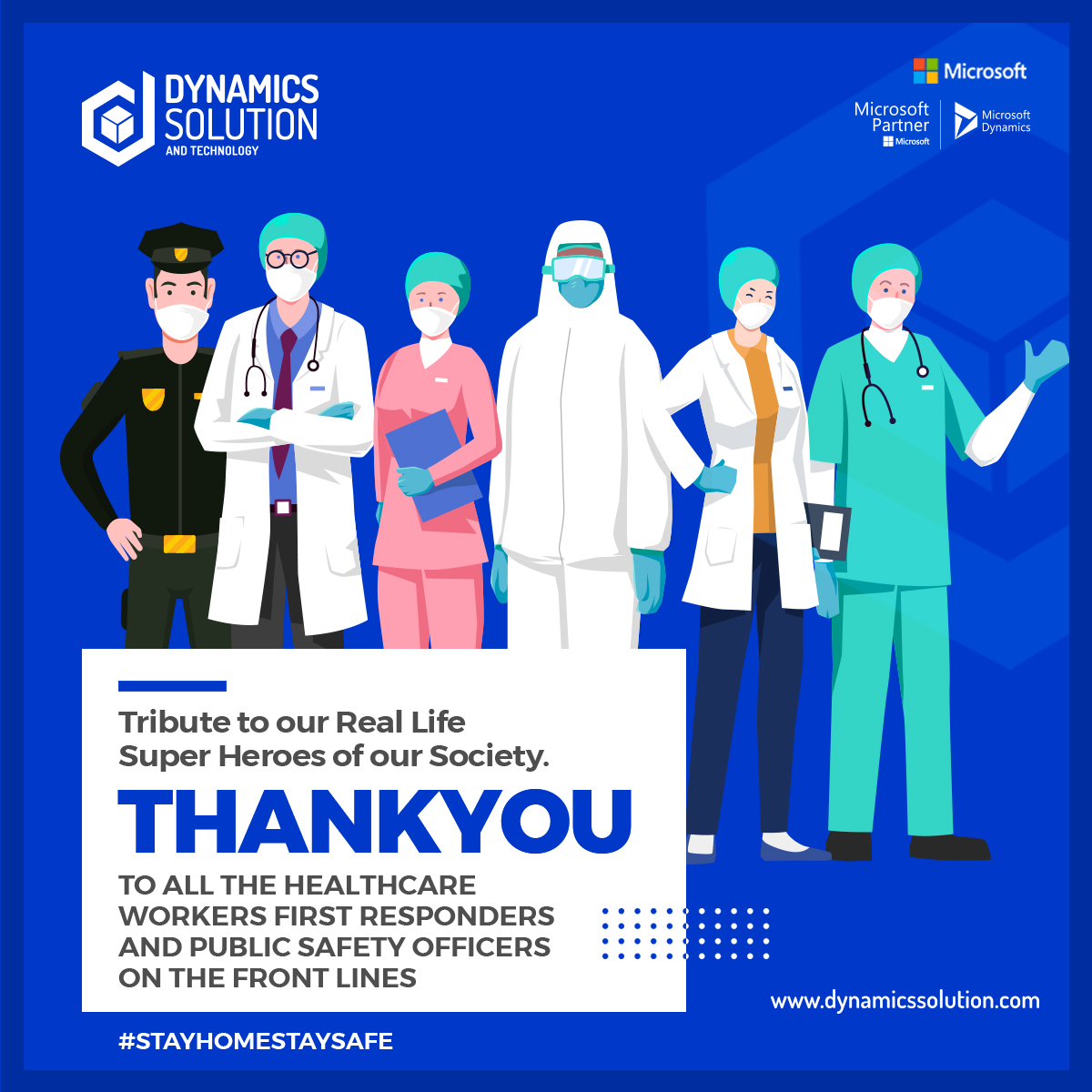 DynamxSolution's tweet photo. A big tribute to our real-life #superheroes of our society.
#Doctors, #Nurses, #Healthcare workers and all Public Safety Officers who are on front lines. Let's support them and #StayHome Stay Safe.
#healthcareworkers #doctors #nurse #superheroes #dynamicssolution #dst https://t.co/DVvlqzlQFw