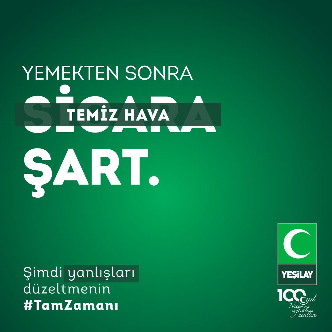 Şimdi yanlışları düzeltmenin,sigarayı bırakmanın #TamZamanı