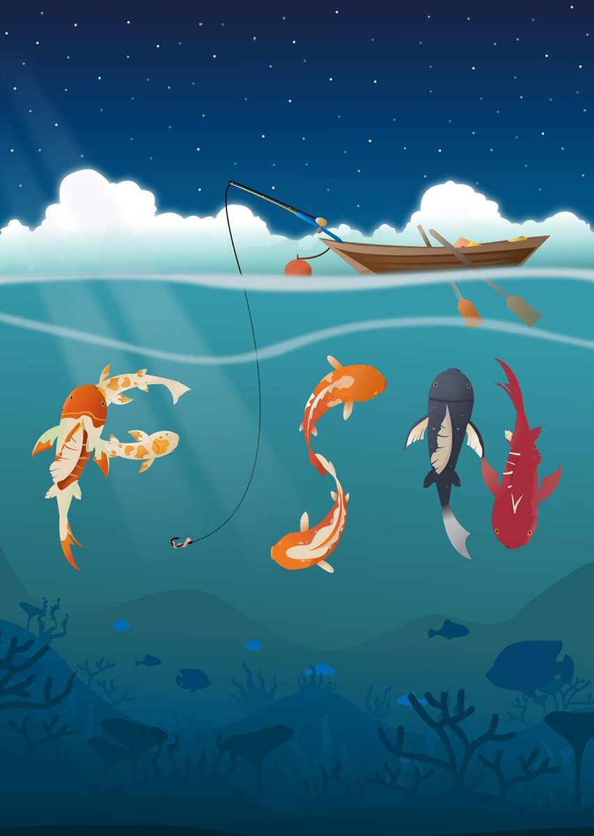 Brawnyink's tweet image. Inspired by the theme of the latest #inkscapechallenge: fish 🐠
#fish #fishing #inkscape #fontdesign #thisisvector #vectorart #artwork #challenge #design #underthesea #boat #drawing #graphicdesign #digitalart