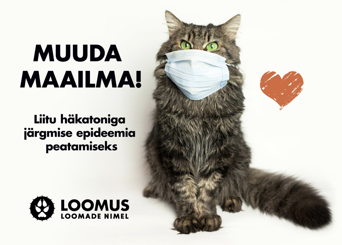 LoomusNGO's tweet photo. Liitu meie tiimiga the Global Hackil, et lõpetada loomatööstusest levivad pandeemiad nagu COVID-19.
👉 Anna endast hiljemalt 7. aprilliks märku siin: https://t.co/CuawcQVIyI #theglobalhack #COVID19 #loomus #hackthenextcrisis https://t.co/xBDBOY8kIa