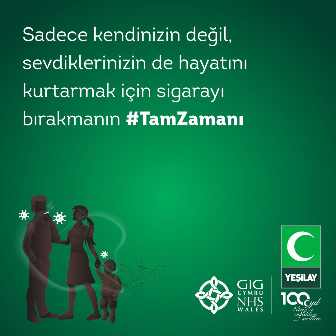 Şimdi sigarayı bırakmanın #TamZamanı <a href="/1920yesilay/">Yeşilay</a> <a href="/gencyesilayci/">Genç Yeşilay</a>