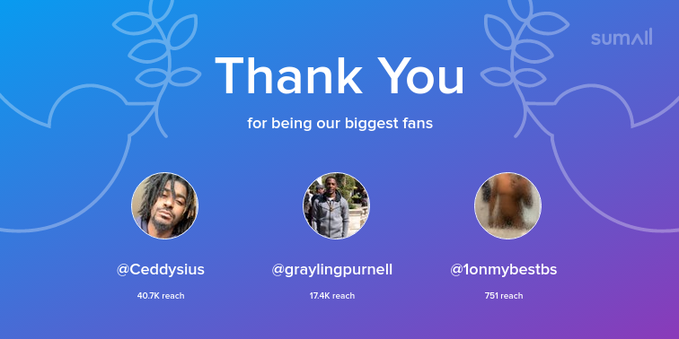 LegendW12's tweet photo. Our biggest fans this week: Ceddysius, graylingpurnell, 1onmybestbs. Thank you! via https://t.co/0lZDKpCNHm https://t.co/MvdIQPBSex