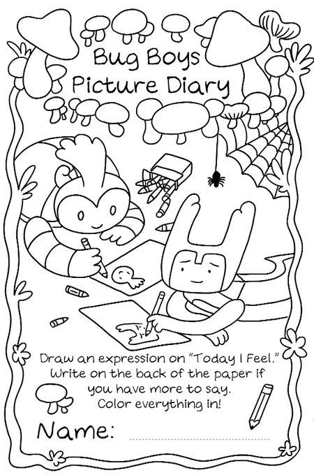 I made a Bug Boys themed picture diary with one week of writing and drawing prompts. Just download and print, completely free for you and your bored kids!
https://t.co/c5LfEREWrE 