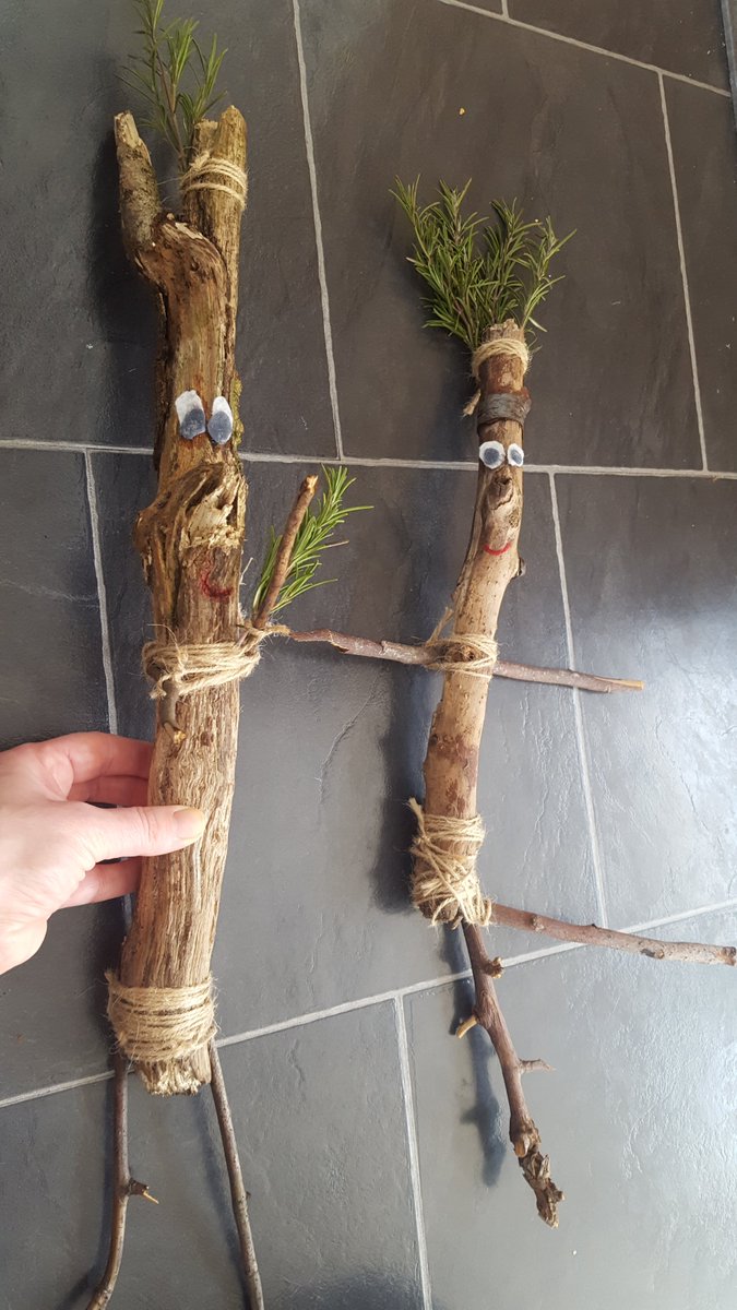 Made a vegetable man and 2 stick men today! Lots of fun.