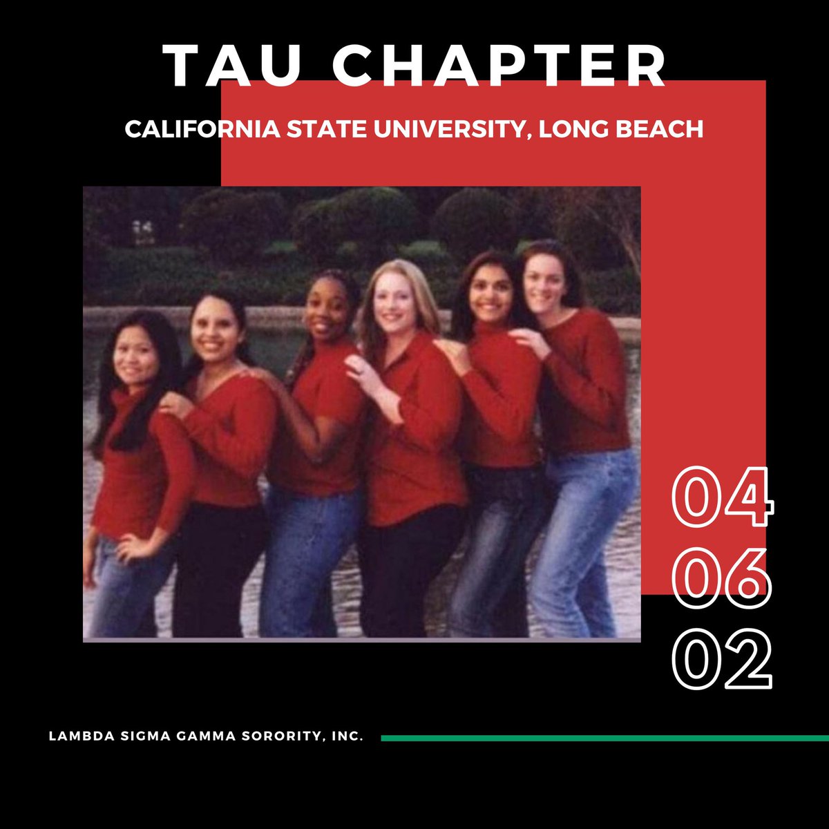 LSGSororityInc's tweet photo. Happy Lambdaversary to our Tau chapter at California State University, Long Beach🌹 #ΛΣΓ #LambdaSigmaGamma #CSULB #TChapter #IPSE #UnityThroughSisterhood #BeautyThroughDiversity https://t.co/8O5QeRxhK3