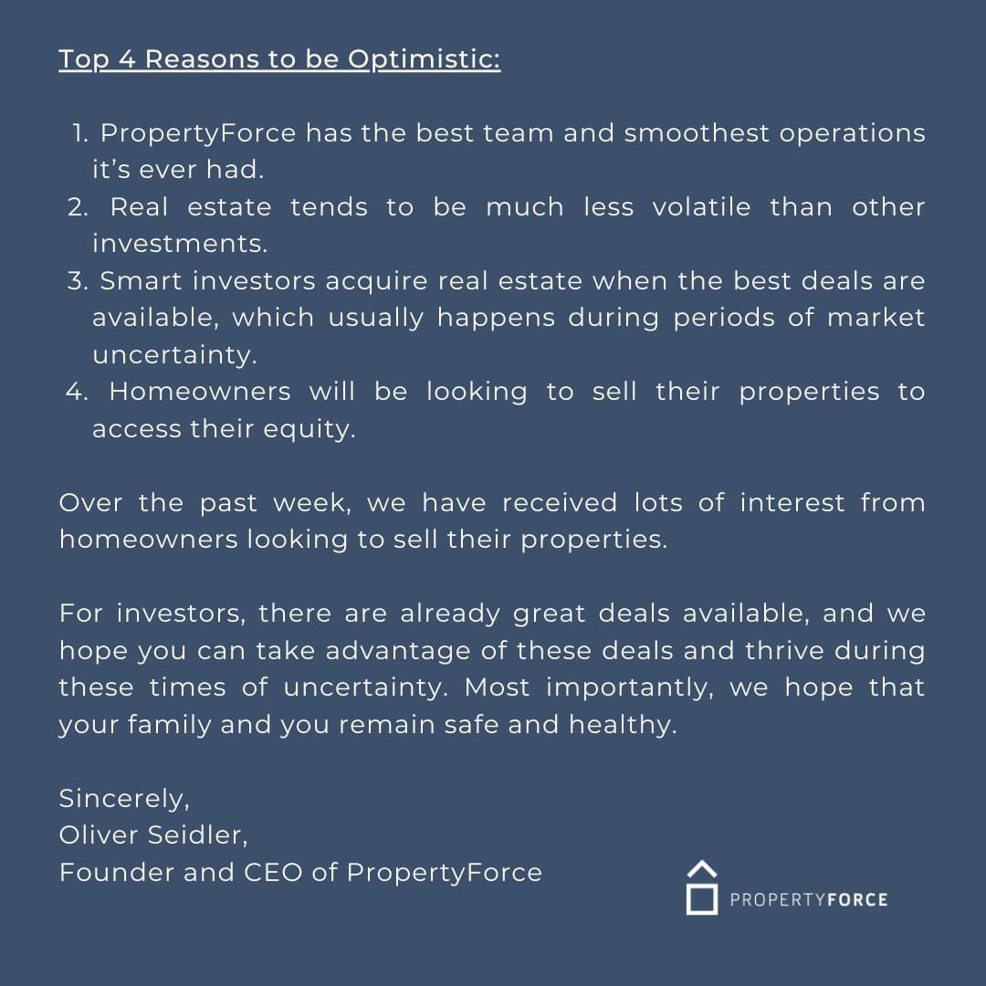 To our dear valued investors. #Optimistic #MondayMotivation