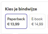 Huh? Since when is a printed book cheaper than electronic delivered e-book ? <a href="/bol_com/">bol</a> ?