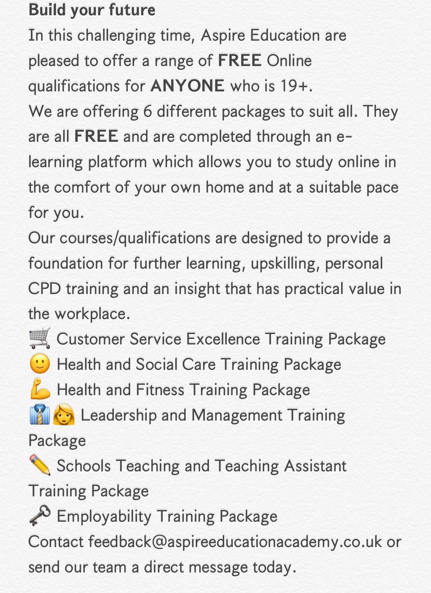 AspireTweet's tweet photo. 𝗕𝘂𝗶𝗹𝗱 𝘆𝗼𝘂𝗿 𝗳𝘂𝘁𝘂𝗿𝗲 with @ASPIREducation (2/2) https://t.co/WqDOVBUQME