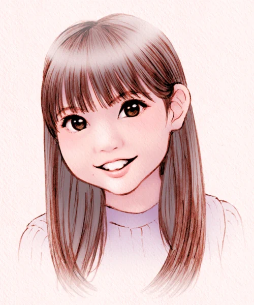 岡村ほまれちゃん描いてみました。 