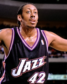 42 - Tom Chambers had the better overall career, but I think Donyell Marshall's years in Utah were better.Donyell Marshall is the Top 42 in Jazz history, imo.