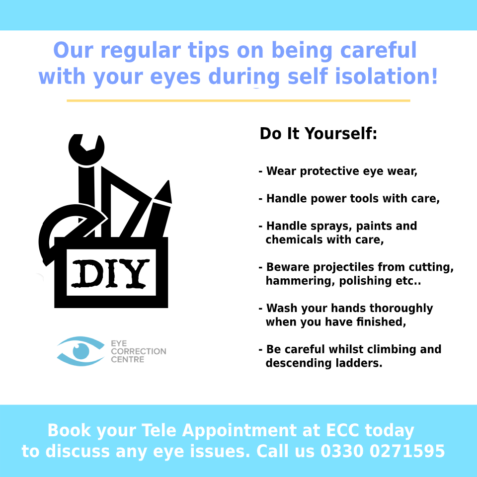 eyecorrectionuk's tweet photo. Safety first! No matter how big or small the project, these tips will help you prevent #DIY disasters.

#eyecare #wellness #ECC #EyeCorrectionCentre #SafetyTips #COVID19 https://t.co/WTaxxRiU9t