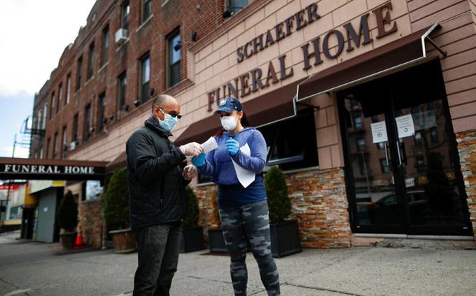 Funeral homes could bury the dead in New York parks.