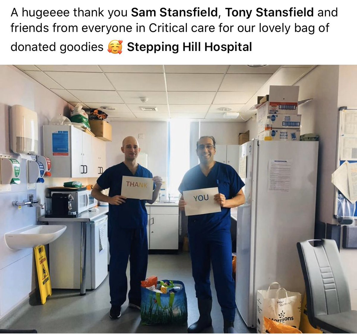 Daniellejad391's tweet photo. Thank you so much ❤️ what wonderful people this world has 🌍 @StockportNHS @StockportICU https://t.co/z1Cf8pe5ou