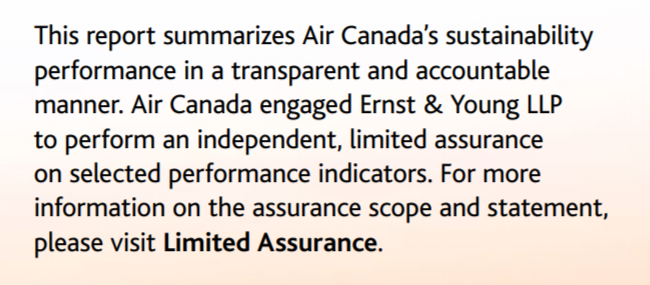  @AirCanada CEO hyping pointlessly narrow awards."sustainability performance in a transparent and accountable manner" (S1&S2 [not S3] in separate doc). Self congrats via "Liters for every 100 Revenue Tonne [km]" due to new planes.Missing 9 relevant S3 categories (CDP).