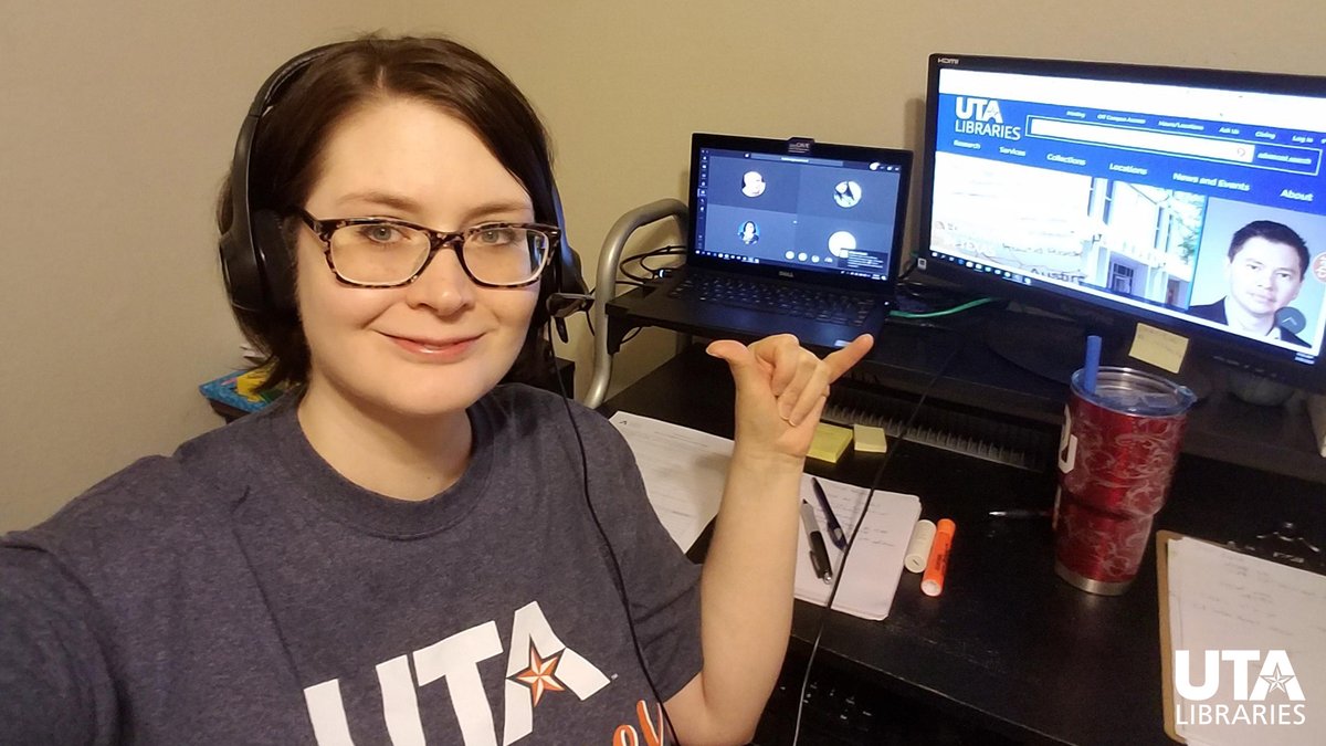 utalibraries's tweet photo. “I want my students to know that some things haven’t changed,” @laura_haygood said. “They can still reach out and ask for help.”

Read part 3 of "Reimagining #Library Services in the Era of #COVID-19" on our website: https://t.co/RbbAnBK37i

#LibrariesReimagined #24HourLibraries https://t.co/5fpVMXYJQn