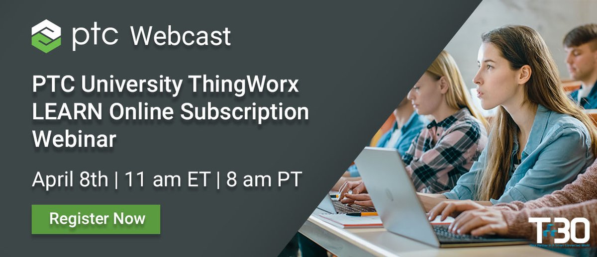 TechThirty's tweet image. Only TWO more days to register📢

Join us for the PTC University ThingWorx LEARN Online Subscription Webinar! #Iot

Register now: ow.ly/rWml50z06IP