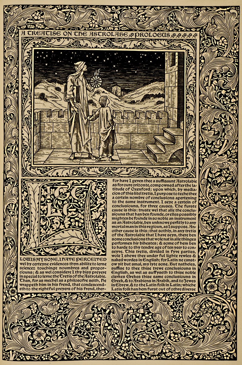 ToledoMuseum's tweet photo. Today's #ArtMinute, sponsored by @AmericanFrame, is:

William Morris and Edward Burne-Jones, "The Works of Geoffrey Chaucer (“The Kelmscott Chaucer”)" 1960.26.

Considered one of the world’s great examples of book design. 📖 

#MuseumFromHome https://t.co/kS3E9Z2bYt