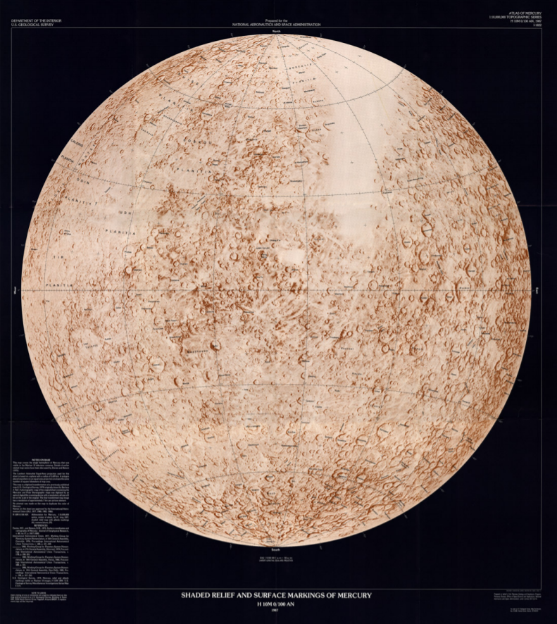 It's #FreeMapMonday! You are so hot and cold. Mercury's temperatures can go between -279 Fahrenheit at night to 801 Fahrenheit during the day.

Retweet and follow us for a chance to win the shaded relief map of Mercury! 
#USGSStore (U.S. residents only)