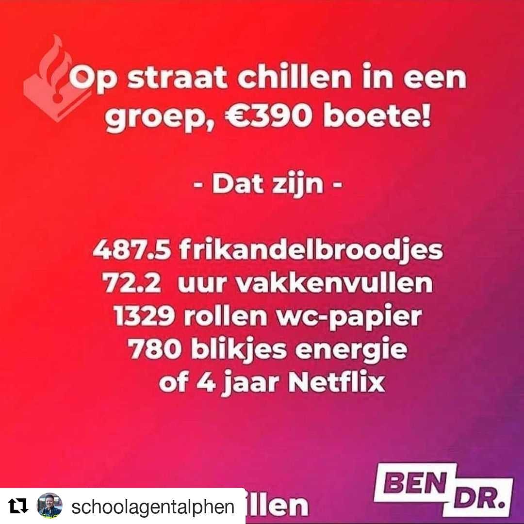 Weinig aan toe te voegen.
#slimmerchillencoronakillen