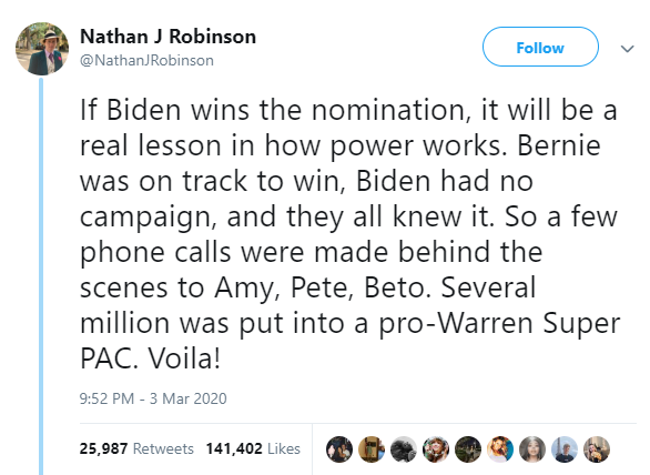 As if the voting decisions of millions of Democratic primary voters could be simply dictated by a few phone calls.