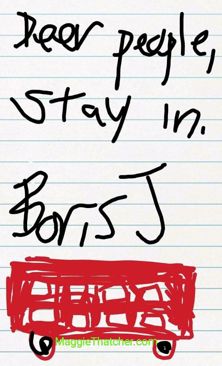 maggie_thatcher's tweet photo. Don't open Boris' letter. . #borisletter #letterfromboris #letterfromborisjohnson #borisjohnsonletter #borisinhospital https://t.co/SodJ0xrI1e