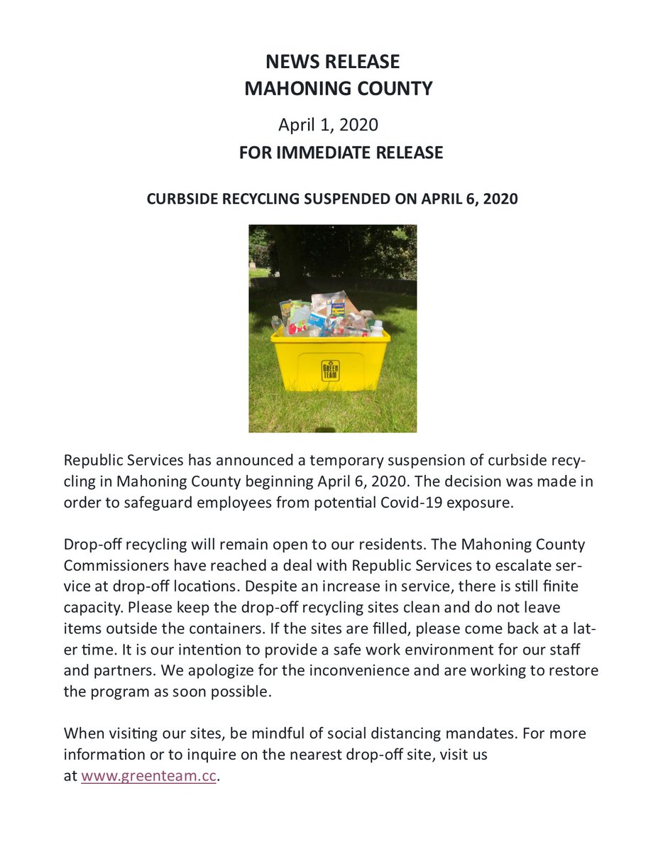 GreenYoungstown's tweet photo. NEWS RELEASE https://t.co/m6cXPo1zFJ