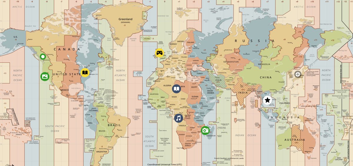 Teaching <a href="/TASOKinshasa/">TASOK</a> took on a whole new meaning today. <a href="/Scholarsare/">Scholars are...</a> used <a href="/ThingLink/">ThingLink</a> to tag their locations. #virtuallyTASOK means teaching and learning across 18 time zones. I was grateful for individual #googlehangouts chats and for attitudes of #inquiry and #gratitude.